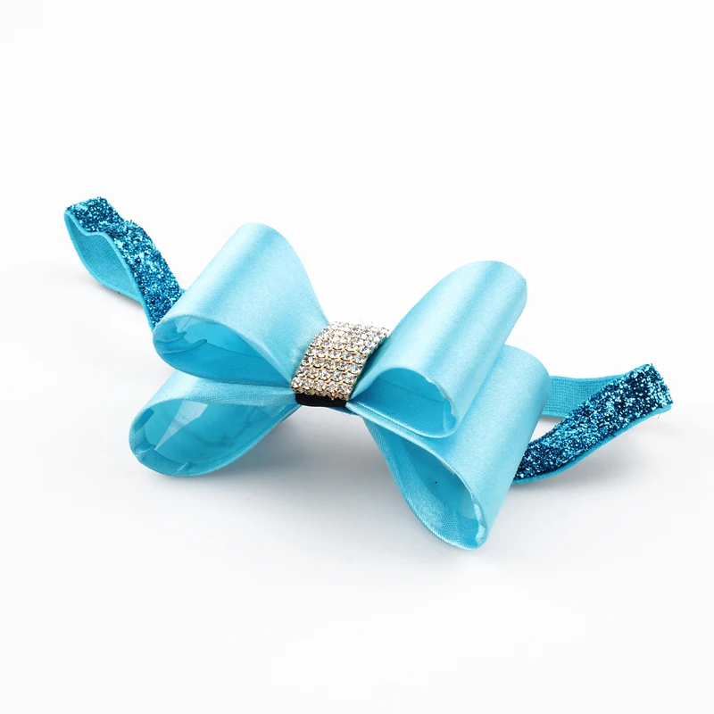 16 цветов для новорожденных роскошный цветок бант повязка на голову с блестками