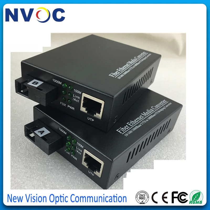 1000 база 1 25G SC симплексный SM волокно RJ45 энтернет медиа конвертер Netlink волоконно