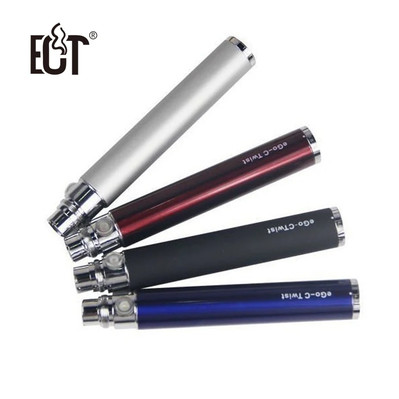 Good Quality Ego C Twist Electronic Cigarette Battery Adjustable Variable Volatage 3.2-4.8V For E Cigarettes 900 1100 1300 mah |