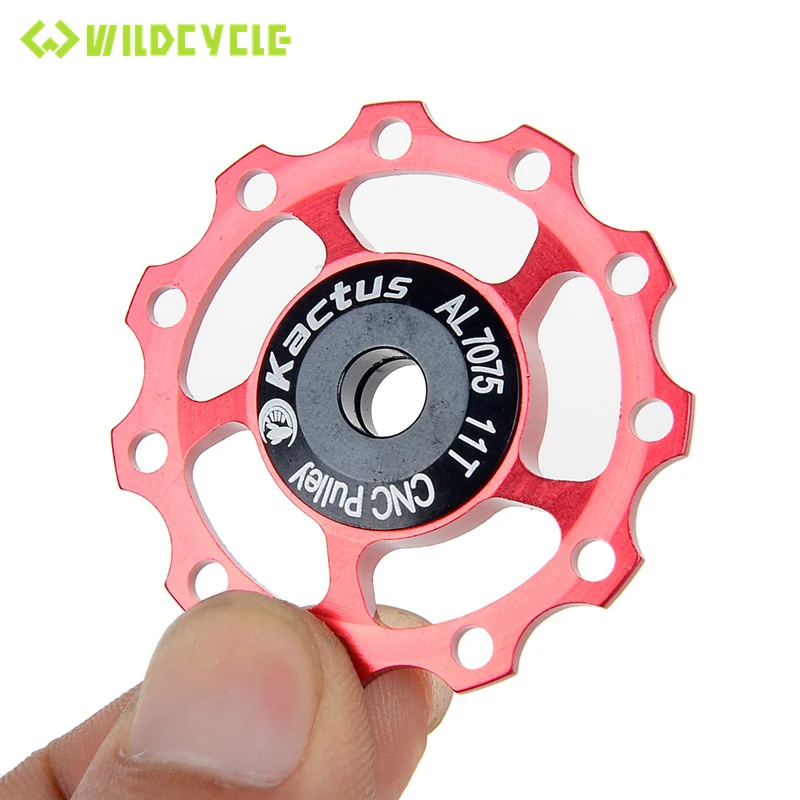 Kactus 1 шт. керамический шкив Rodillo Bicicleta 11T сплав подшипник жокейное колесо задний