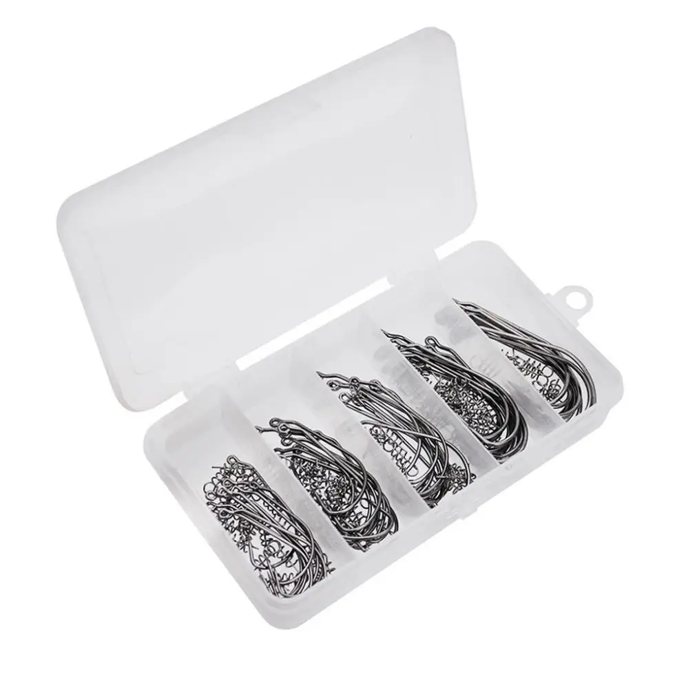 50 шт./лот пружинный замок углеродистая сталь кривошипный крючок Мягкая приманка