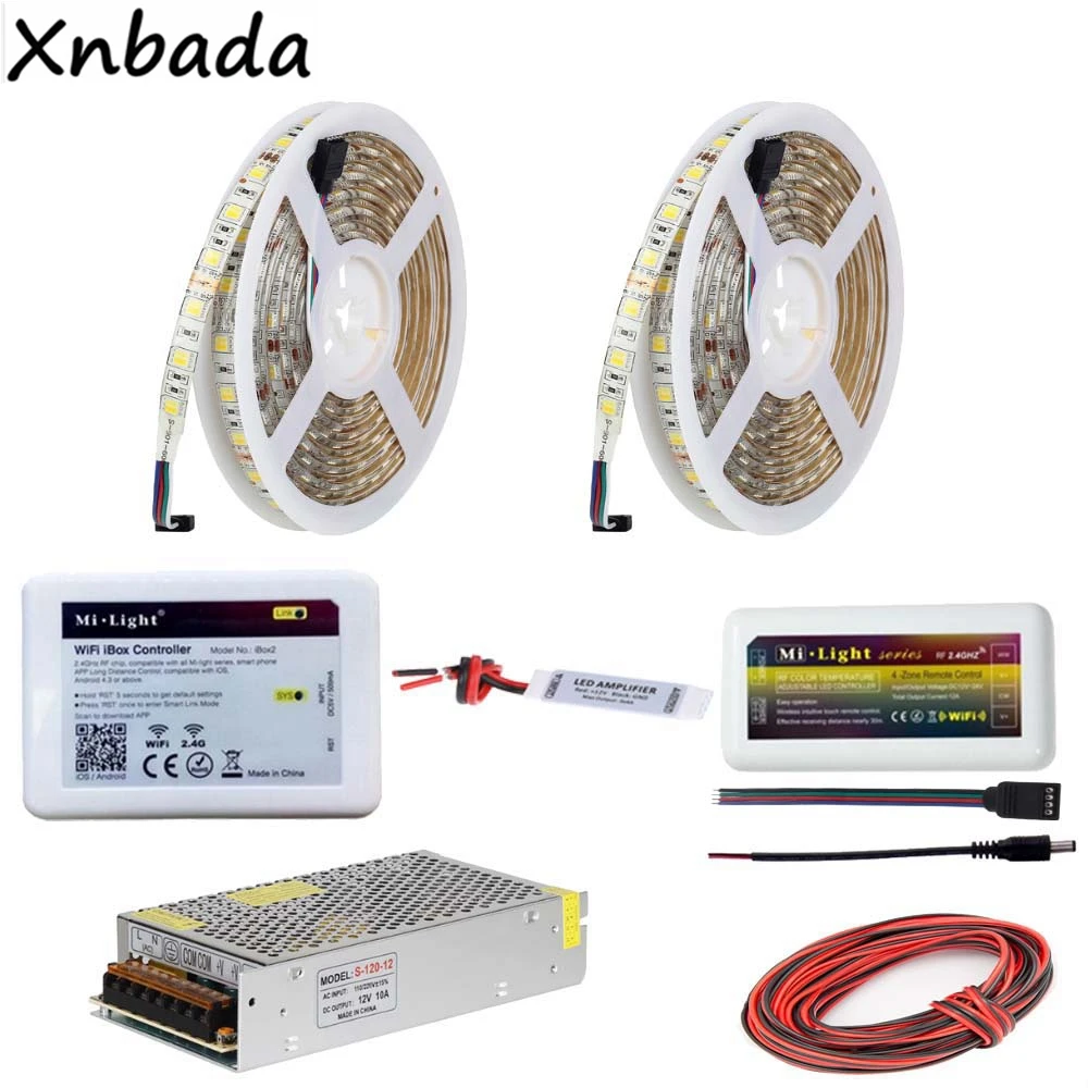 5 ~ 20 м Светодиодная лента SMD5050 цветовая температура гибкий свет DC12V Mi Light Wifi Ibox2