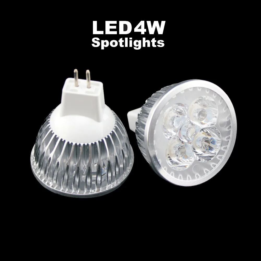 

Free shipping LED spotlight bulb Epistar 4W GU10/E27/GU5.3/MR16 replace to halogen 30W 5pcs/lt 3 years warranty