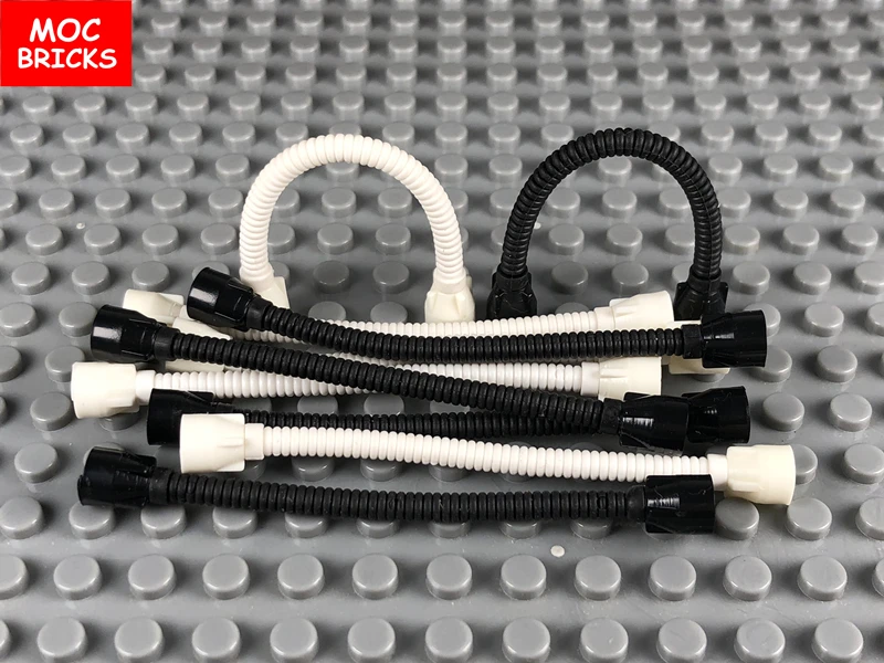 50 шт./лот MOC строительные блоки шланг гибкий 8.5л с концами стола подходит 73590c03a