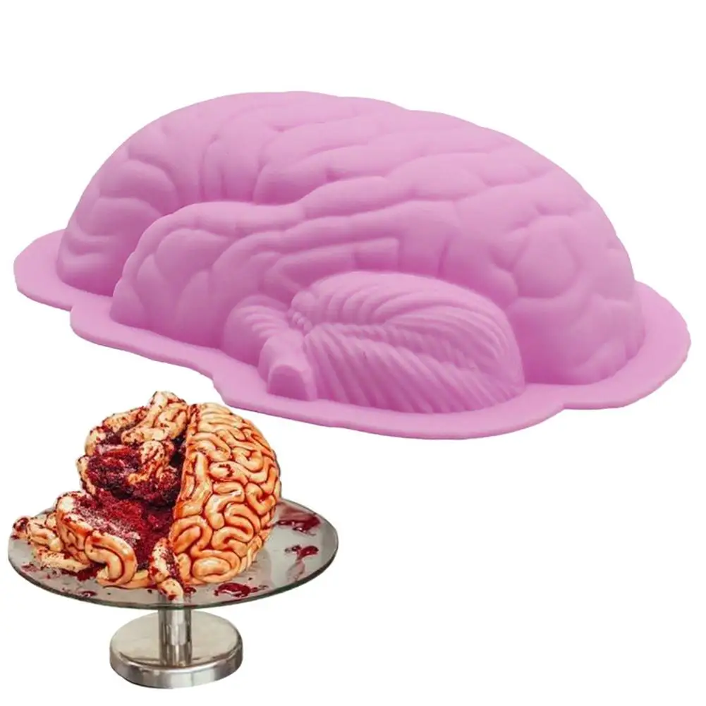 Инновационная форма для выпечки Cake Mould в форме мозга из силикона с неправильной формой.