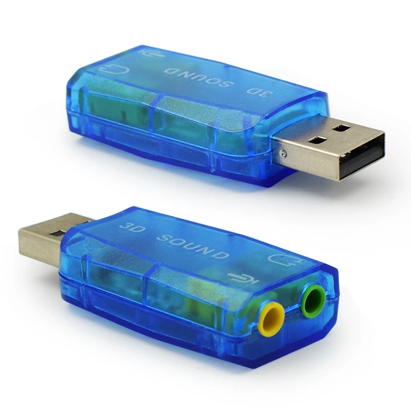 Для ПК ноутбука компьютера виртуальная звуковая карта 5 1 3D Внешний Usb аудио