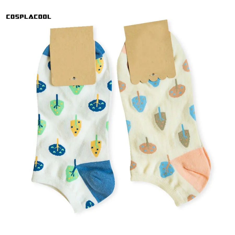 [Cospacool] 2 пара/лот Модные Носки с рисунком растений для женщин милые хлопковые