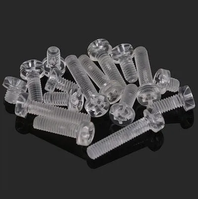 

100pcs M3 M4 M5 M6 Plastic Round Head Transparent Aleck PC Screw Nylon Phillips Machine Screw Bolts L=3/4/5/6/8/10/12/15/20mm