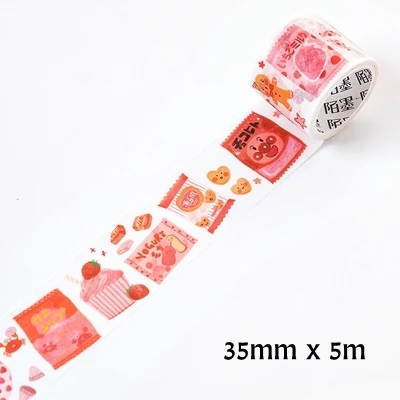 SIXONE 24 стиль Kawaii японский закуска декоративная лента мультфильм васи лента DIY скрапбук лента школа изысканные канцелярские подарки - Цвет: 16