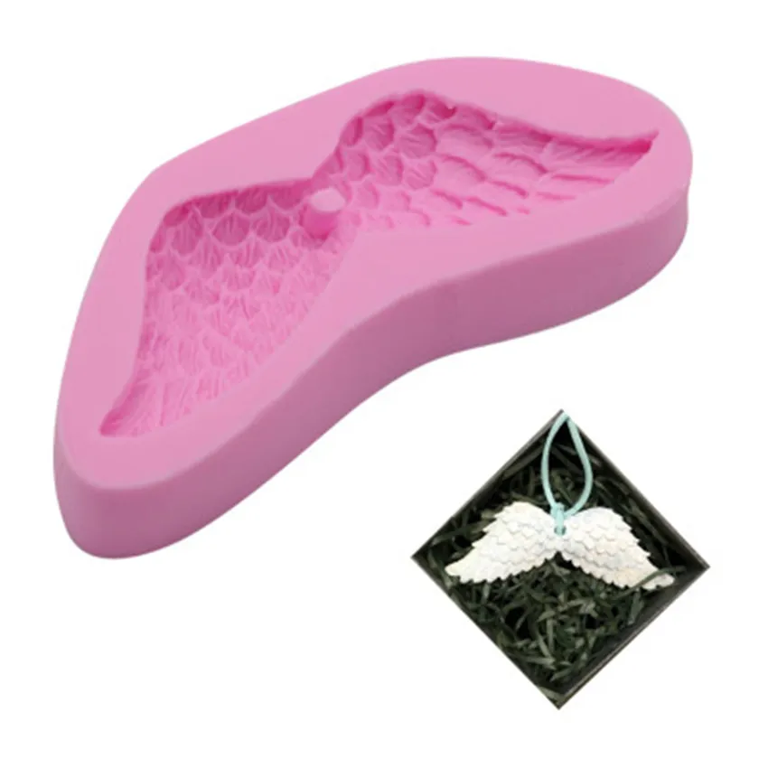 DIY Крылья Ангела Жидкая силиконовая форма помадка инструмент для выпечки торта