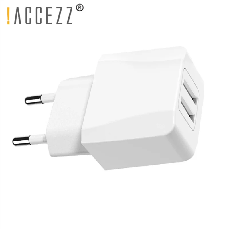 ! ACCEZZ двойной ЕС вилка Быстрая зарядка USB адаптер для iPhone samsung Xiaomi huawei sony