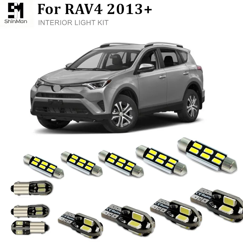 Shinman 8x ошибок светодиодный интерьер светильник комплект посылка для toyota RAV4 2006-2015