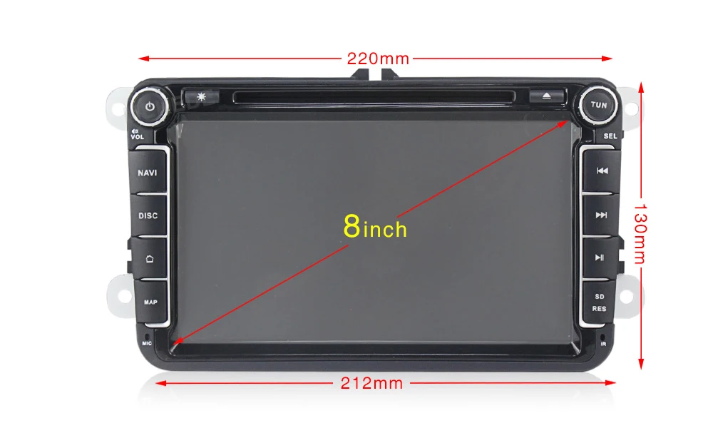 MEKEDE Android 9,0 4+ 64G ips DSP RDS 8 дюймов сенсорный для VWpassat b7 b6 golf 5 polo tiguan octavia автомобильный аудио bluetooth Радио ipod