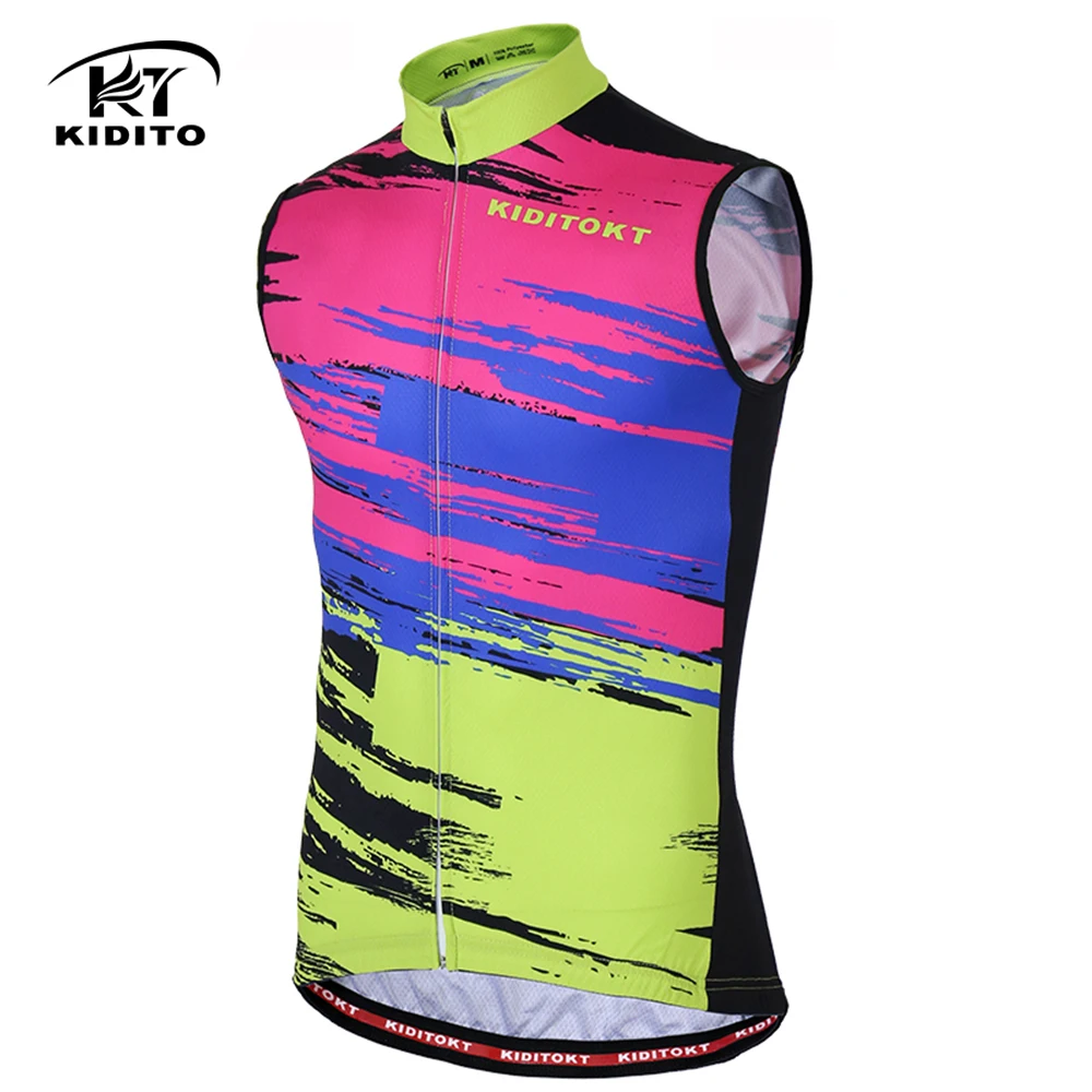 Мужская велосипедная куртка без рукавов с защитой от ветра|bicycle clothing|maillot ciclismocycling