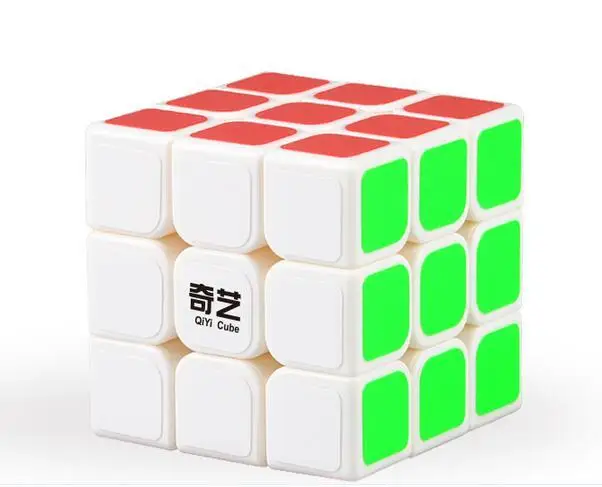 White Красочный 3x3x3 профессиональный скоростной кубик, трехслойный кубик-головоломка для детей, 5,6 см, классические игрушки, кубик - Цвет: White