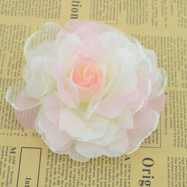 Искусственные цветы хороший имитация гибискуса красивые шелковые шифоновые