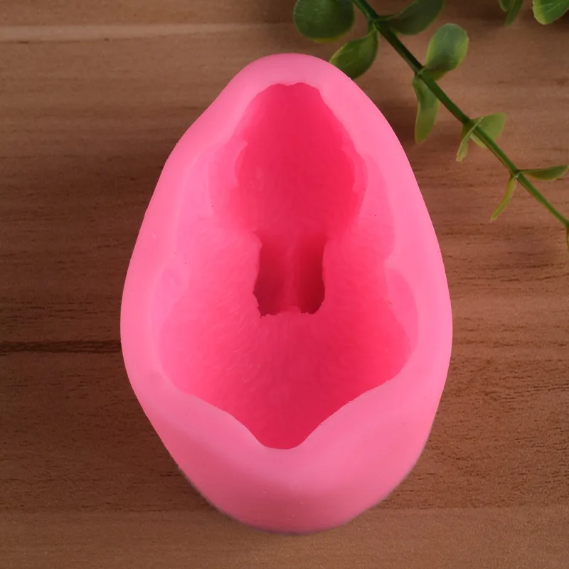 3D Силиконовая форма в виде кролика помадки формы для мыла Diy украшения тортов