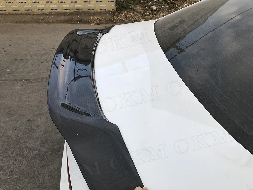 Автомобильный задний спойлер R style из углеродного волокна для Audi A4 S4 Седан 4 двери