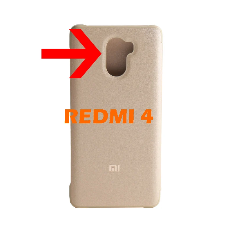 Оригинальный чехол-книжка для Xiaomi Redmi 4 Pro Prime защитный чехол Матовый кожаный с