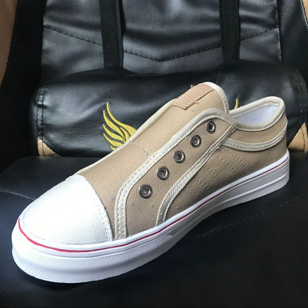 Женские парусиновые кроссовки на плоской подошве Классические повседневные