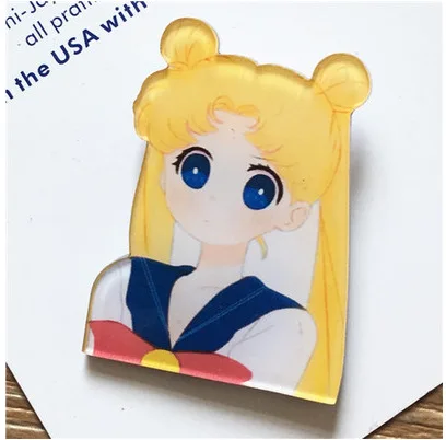 Новое поступление Сейлор Мун 1 шт. значок каваи Харадзюку акриловые Значки для