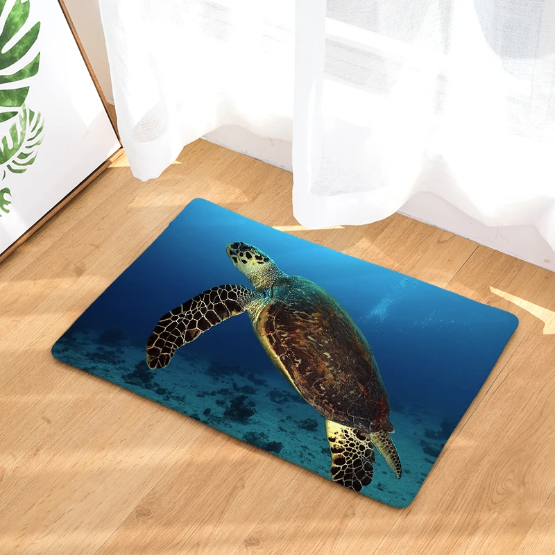 New Anti-Slip Carpets Turtle Print Mats Bathroom Floor Kitchen Rugs 40x60or50x80cm | Дом и сад