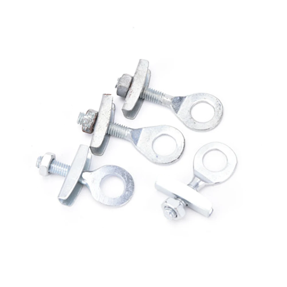 4 Pcs/lot Steel Bike Chain Tensioner Adjuster for BMX Fixed Gear Single Speed Track Bicycle Silver Color | Велосипедная цепь