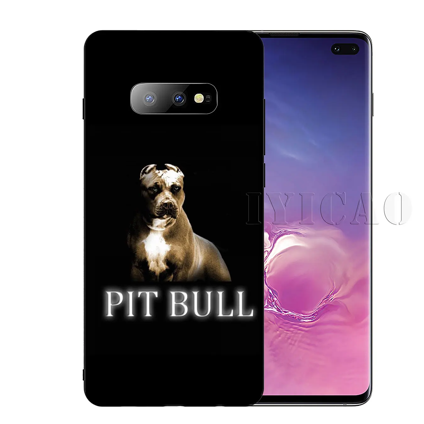 Черный мягкий силиконовый чехол для телефона Pit Bull Lovely Pet Dog Pitbull Samsung Galaxy S20 Ultra S10 Lite