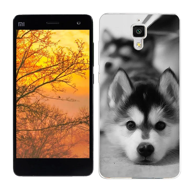 Мягкий силиконовый чехол для Xiaomi mi 4, чехол s, чехол для Xiaomi mi 4, чехол с пейзажем, ТПУ, чехол для телефона Xiao mi M4