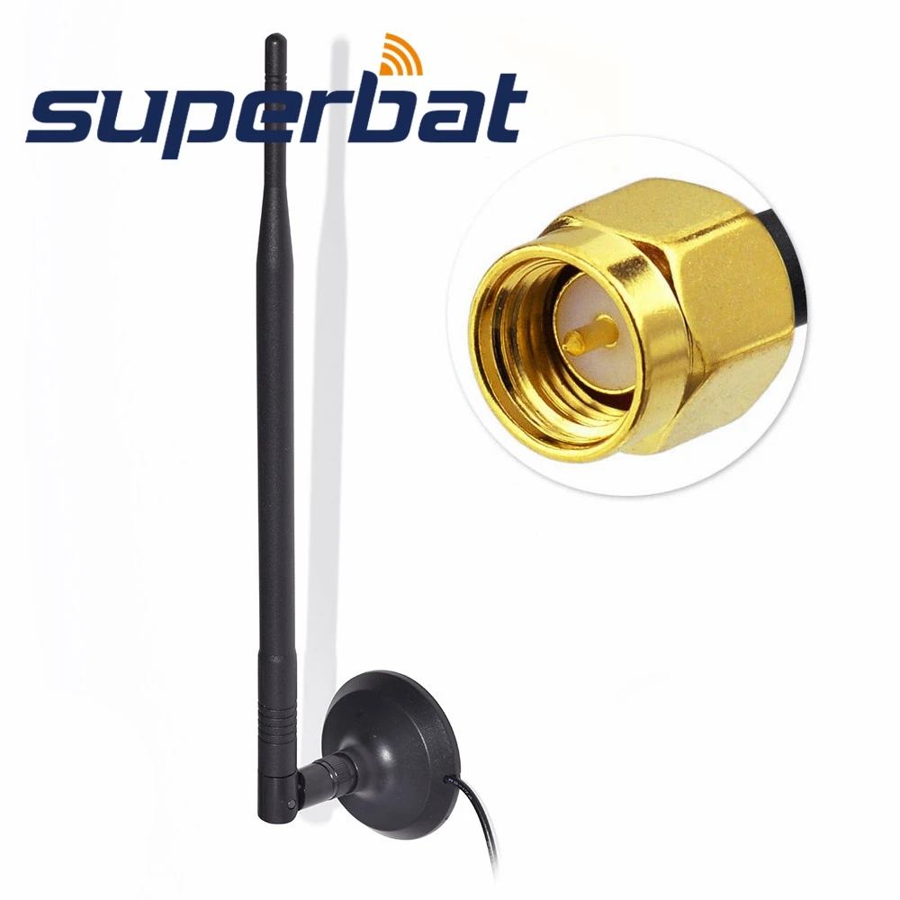 Superbat 2,4 GHz 9DBI SMA антенна WiFi/GSM/3g/4G LTE широкий диапазон с высоким коэффициентом усиления Всенаправленный беспроводной Усилитель сигнала Усилитель-модем