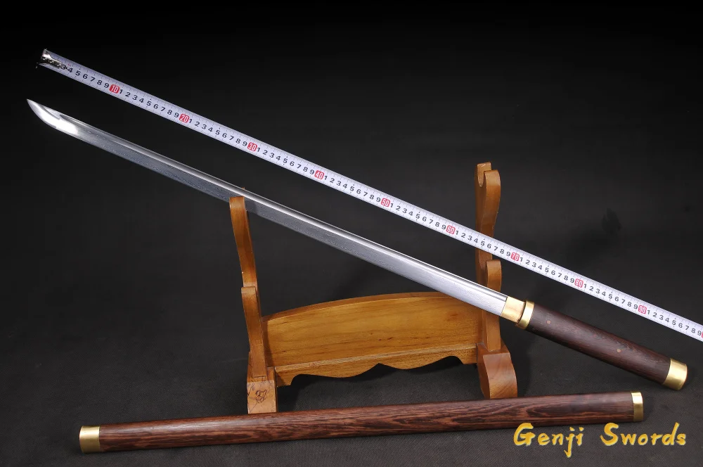 

Full Handmade Japanese Samurai Straight Sword Damascus Folded Steel Real Katana Sharp Edge Hard Wooden Saya