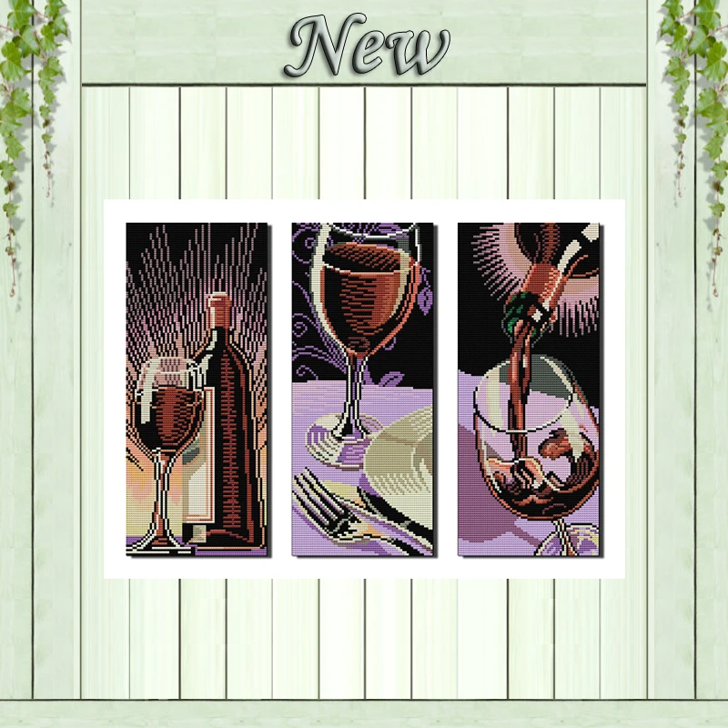 

Wine culture home decor diy painting counted printed on canvas DMC 14CT 11CT chinese Cross Stitch Needlework Sets Embroidery kit