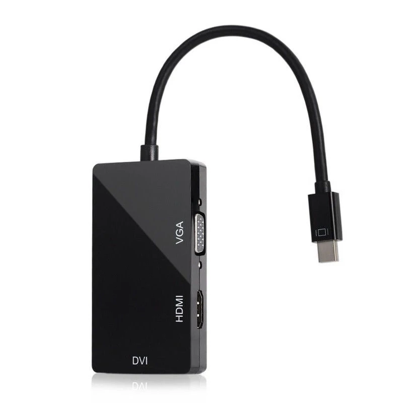 3 в 1 кабель адаптер с портом дисплея Mini DP на HDMI DVI VGA для Apple MacBook Pro Air mini iMac|adapter hdtv|cable