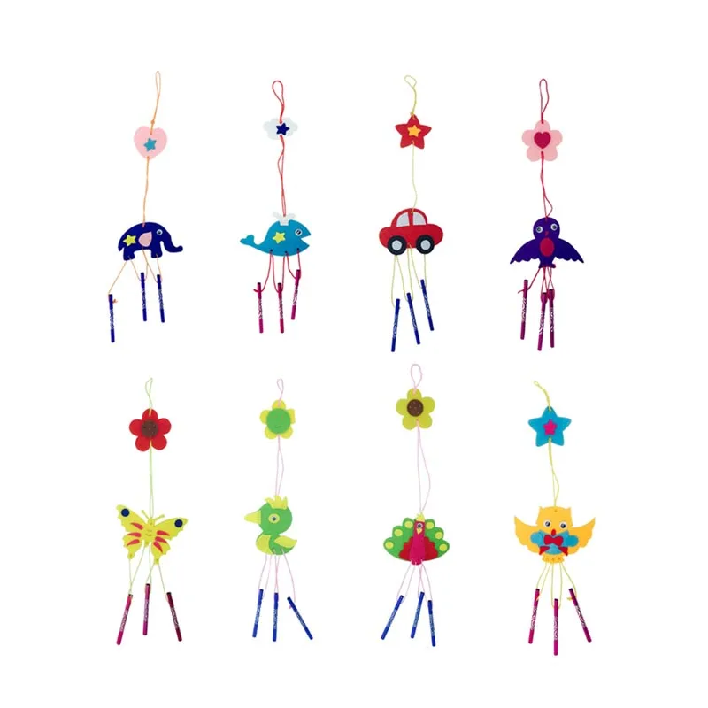 11-5Pcs 5 шт./компл. 3D EVA пены Стикеры игрушки головоломки DIY игрушки ручной работы с рисунками зверей из мультфильмов, образовательные Развивающие игрушки для Для детей Подарки - Цвет: 11-5Pcs