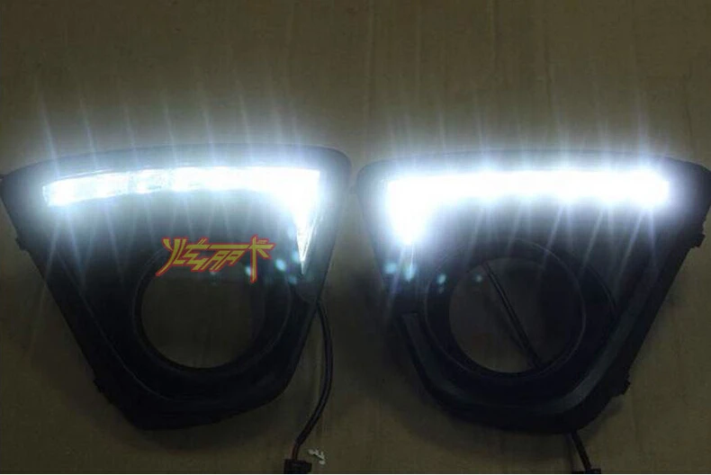 Бесплатная доставка светодиодный ные Автомобильные дневные ходовые огни DRL с