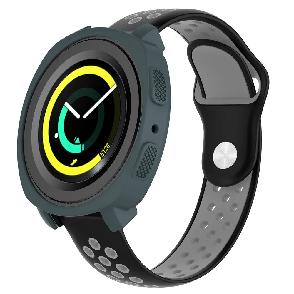 Soft Silicone Protector Case Protective Shell For Samsung Gear Sport R600 Watch SmartWatch Watachband Sporting Goods Accessories |