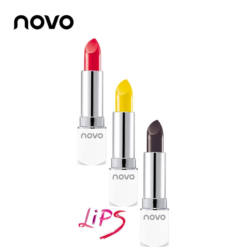 Novo 8 расцветок матовая помада длительный увлажняющий шелковистой Nude Lip Stick макияж