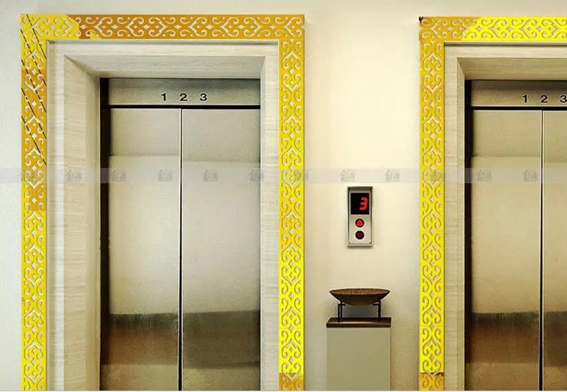 5 шт./лот трехмерные акриловые зеркальные настенные наклейки подвесной потолок