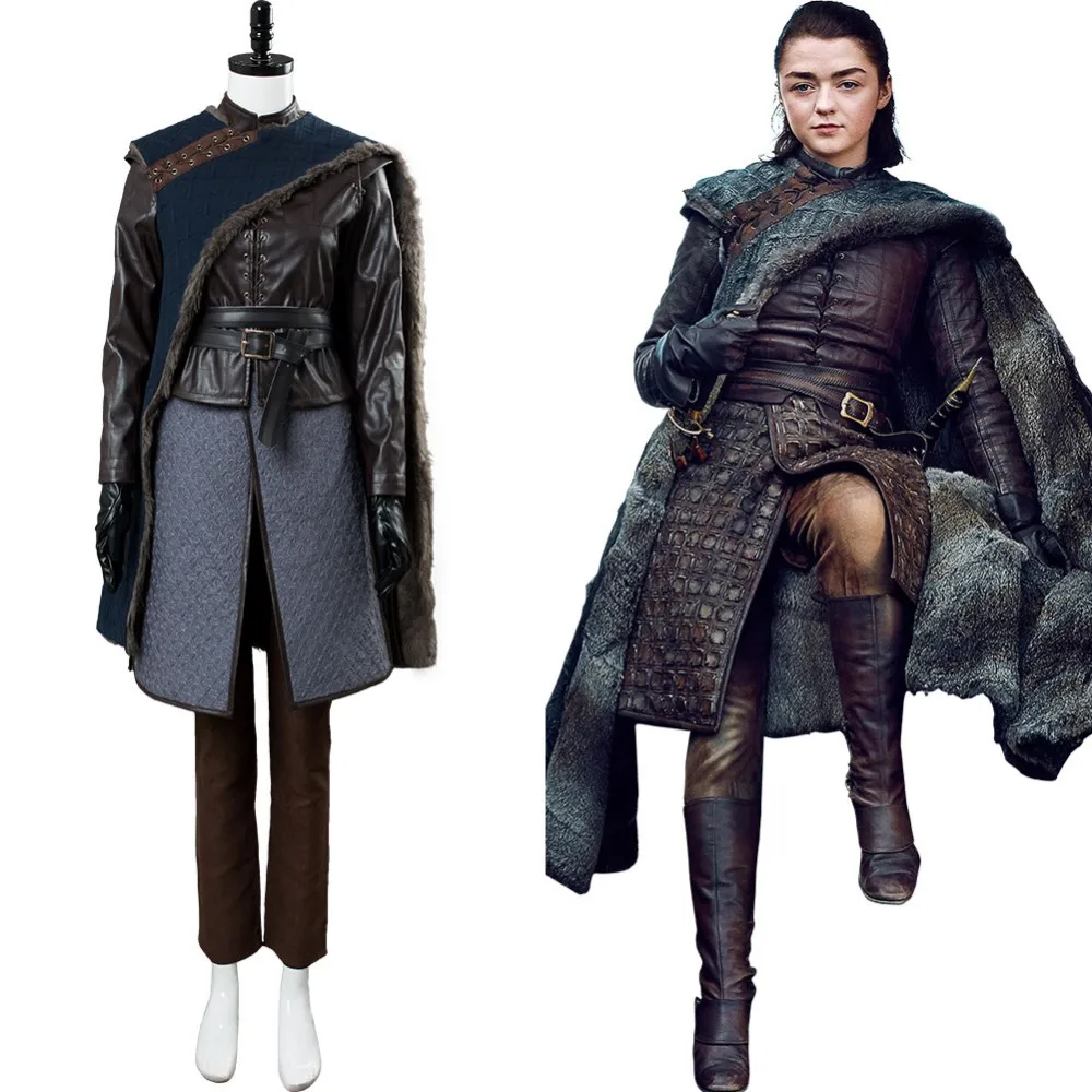 

Костюм для косплея, костюм арии Старка, Сезон 8, костюм, полный костюм, карнавальные костюмы на Хэллоуин