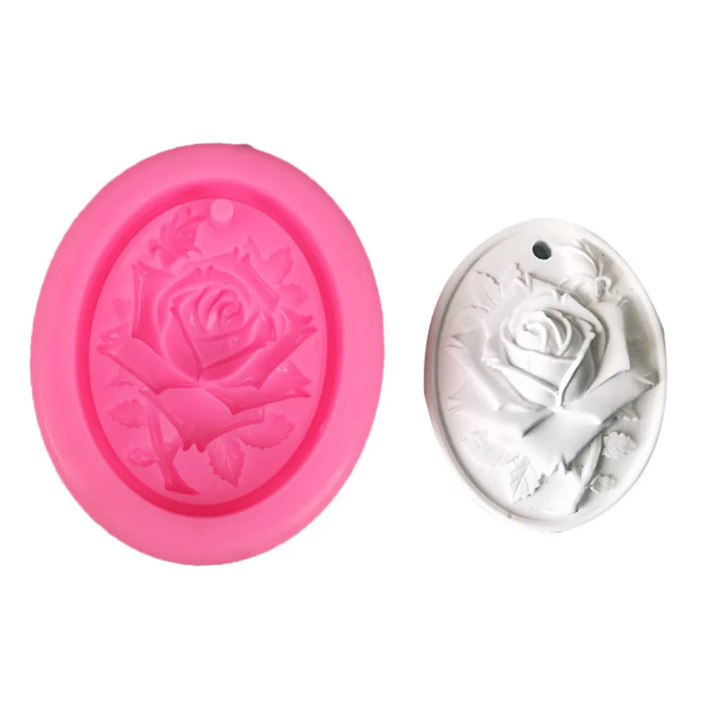 Штукатурка в виде розы гипсовая форма для помадки цветочный дизайн мыла свечи