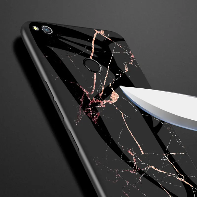 Чехол для Huawei Honor 8 Lite роскошный защитный чехол из твердого закаленного стекла с