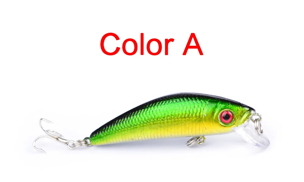 

1PC 58mm/7.9g Colorful Striped Bass Hard Bait With Hooks Minnow Saltwater Bass Wobbler Streak Fishing Lure Baits Diving Pesca