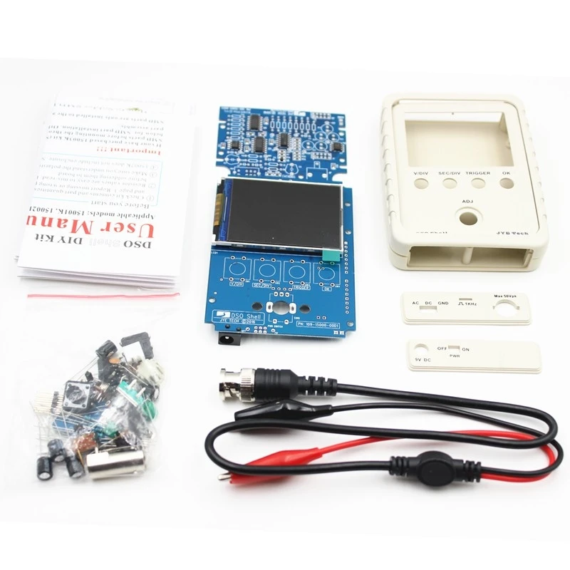 Цифровой Tech DS0150 15001K DSO-SHELL(DSO150) DIY Kit осциллограф с корпусом Чехол Коробка Электрические измерительные приборы