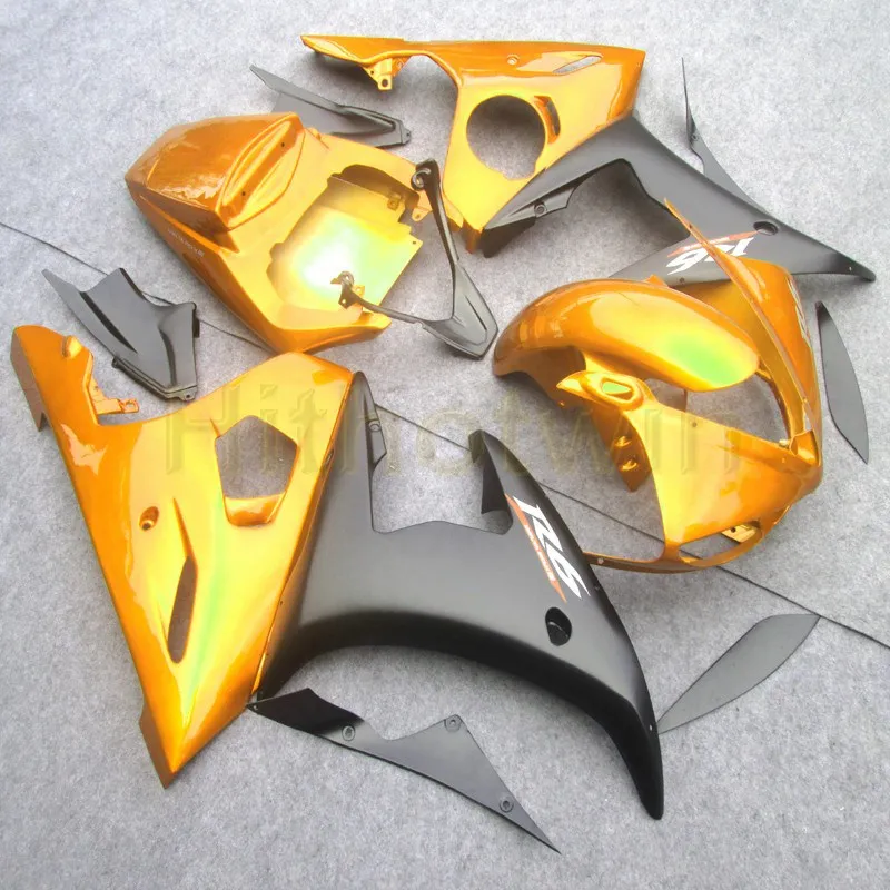 Комплект обтекателей корпуса мотоцикла для YZFR6 2003 2004 2005 YZF R6 красная схема с