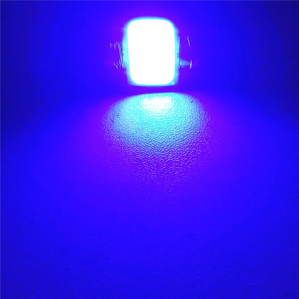 12V светодиодный синий цвет автомобиля двойной иглы лампы (COB светильник ing Square) C5W 31