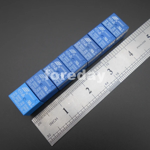 400 шт. все виды SONGLE Мощность реле SRD PCB 5 контактов, голубом цвете для детей возрастом от 5V 12V 24V SPDT SRD-05VDC-SL-C SRD-12VDC-SL-C SRD-24VDC-SL-C* FD361-367