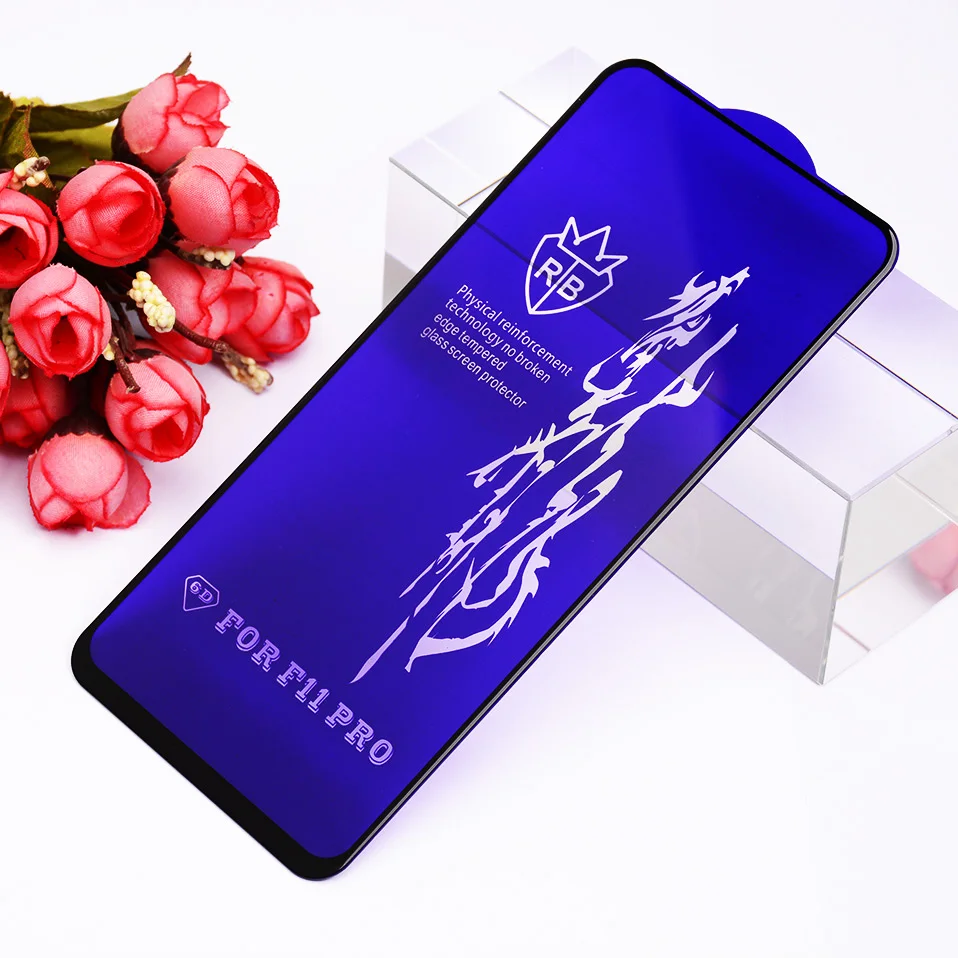 6D стекло для OPPO Reno 2 Z 2Z Ace Realme Q 5 3 XT X2 Pro X 5S защита экрана закаленное стекло для OPPO A5 A9 K5 R17 Realme 5 3 Pro