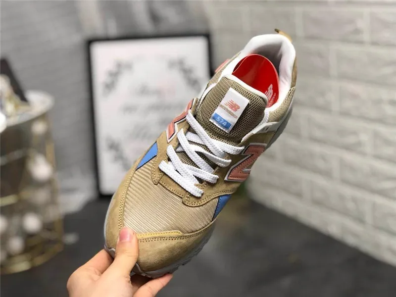New Balance 574 V3 Аутентичные мужские/wo мужские кроссовки для бега, дышащие Спортивные кроссовки Ms574gnc, европейские размеры 36-44