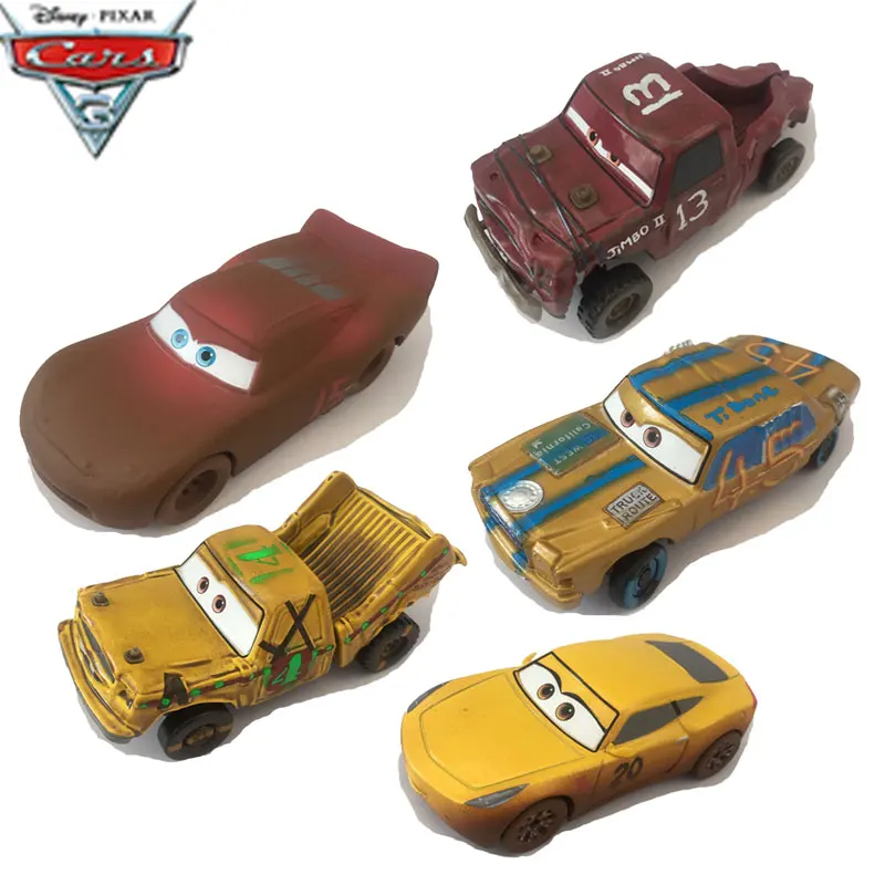 1:55 металлической игрушки Disney &quotтачки 3 сумасшедшие разбился вечерние Lightning McQueen