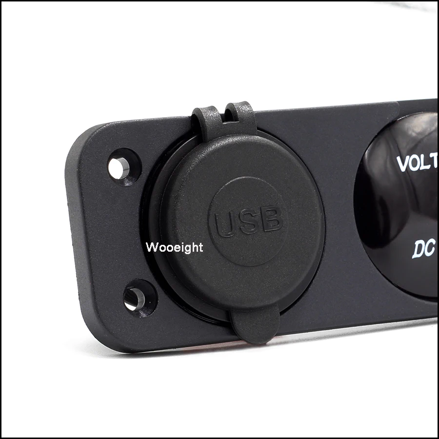 Автомобильное зарядное устройство Wooeight с двумя USB разъемами адаптер 12 В гнездо